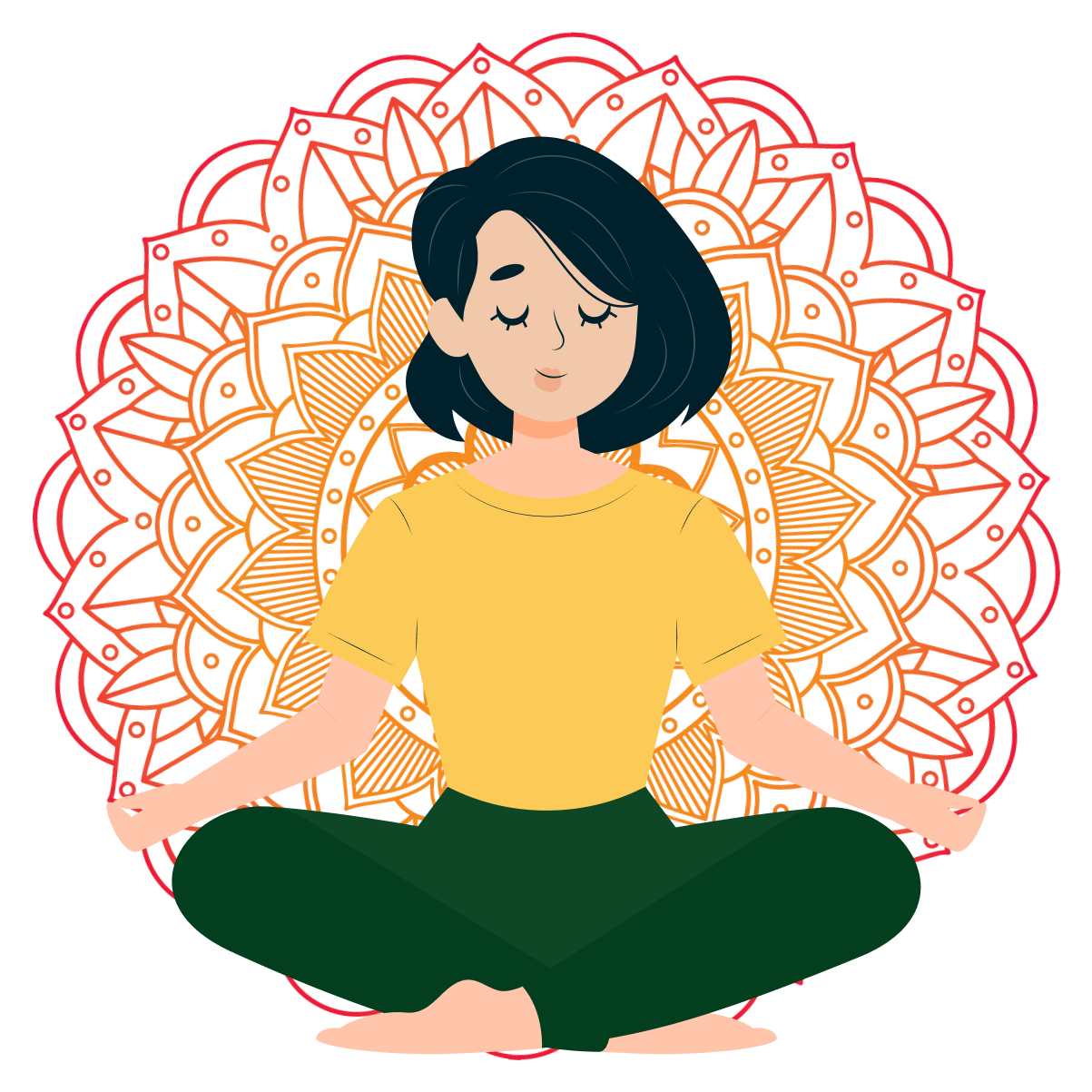 Yoga hero illustration